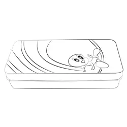 Pencil Box Free Coloring Page for Kids