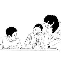 Science Education Free Coloring Page for Kids