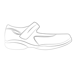 Shoes Free Coloring Page for Kids