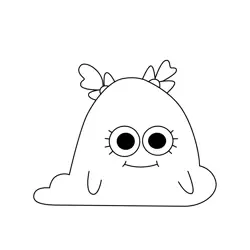 Blob Free Coloring Page for Kids