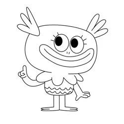 Gill Girl Free Coloring Page for Kids