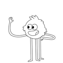 Gubbins Free Coloring Page for Kids