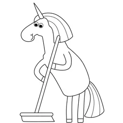 Unicorn Free Coloring Page for Kids