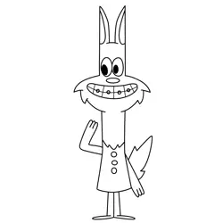 Werewolf Free Coloring Page for Kids