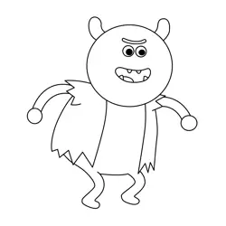 Yeti Free Coloring Page for Kids
