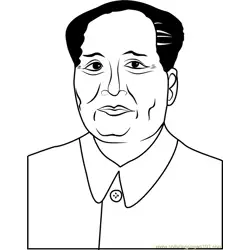 Mao by Andy Warhol Free Coloring Page for Kids