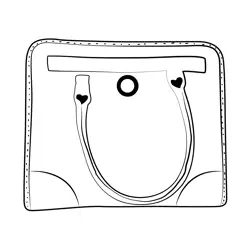 Designer Bag For Women Free Coloring Page for Kids