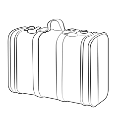 Old Baggage Free Coloring Page for Kids
