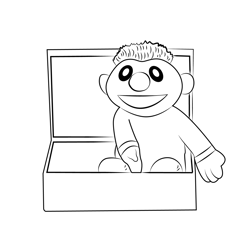 Cartoon In Briefcase Free Coloring Page for Kids
