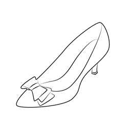 Fancy High Heel Sandal Free Coloring Page for Kids
