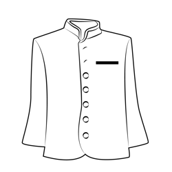 Jacket Free Coloring Page for Kids