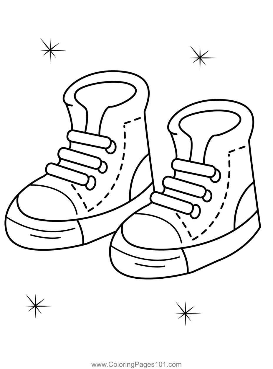 Coloring Sheets Shoes