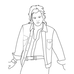 Billy Hargrove Stranger Things Free Coloring Page for Kids
