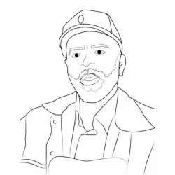 Eugene McCorkle Stranger Things Free Coloring Page for Kids