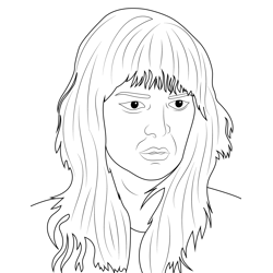 Joyce Byers Stranger Things Free Coloring Page for Kids