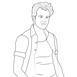 Lonnie Byers Stranger Things Free Coloring Page for Kids