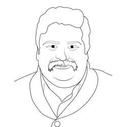 Mr. Holland Stranger Things Free Coloring Page for Kids