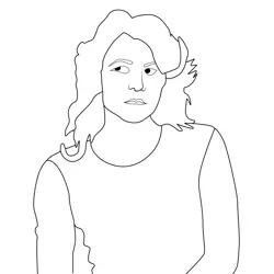 Nicole Stranger Things Free Coloring Page for Kids