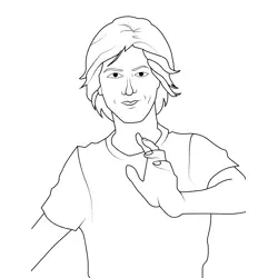 Ricky Stranger Things Free Coloring Page for Kids