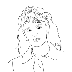 Susan Hargrove Stranger Things Free Coloring Page for Kids