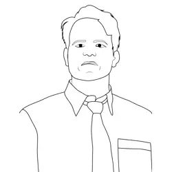 Tom Holloway Stranger Things Free Coloring Page for Kids