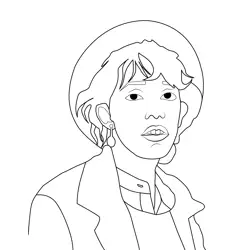Vickie Stranger Things Free Coloring Page for Kids