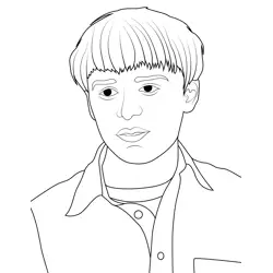 Will Byers Stranger Things Free Coloring Page for Kids