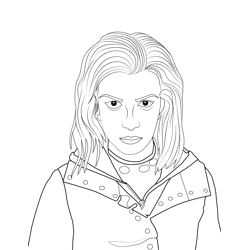 Nymphadora Tonks Harry Potter Free Coloring Page for Kids