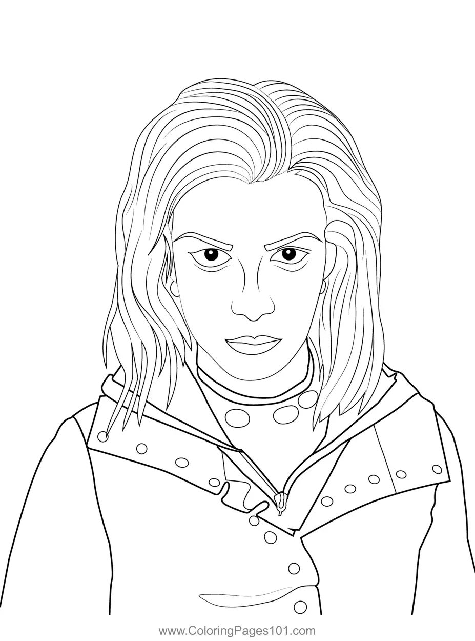 Nymphadora Tonks Harry Potter Coloring Page for Kids - Free Harry ...