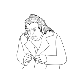 Peter Pettigrew Harry Potter Free Coloring Page for Kids