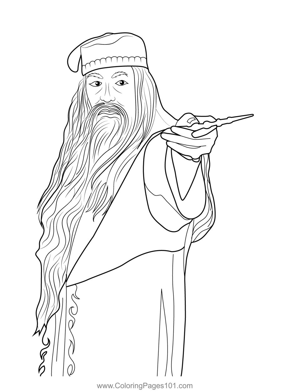 Printable Dumbledore Coloring Pages Harry Potter Colo - vrogue.co