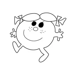 Little Miss Bad Free Coloring Page for Kids