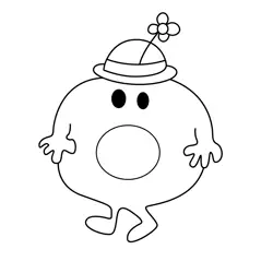 Little Miss Bossy Free Coloring Page for Kids
