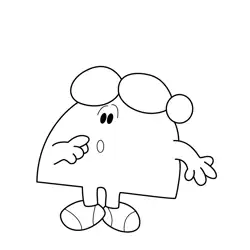 Little Miss Chatterbox Finds her Calling Free Coloring Page for Kids