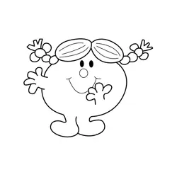  Little Miss Sunshine Free Coloring Page for Kids