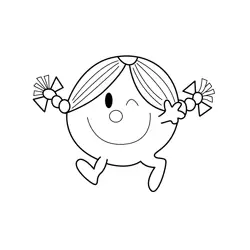  Little Miss Sunshine Free Coloring Page for Kids
