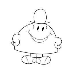 Mr. Chatterbox and the Parrot Free Coloring Page for Kids