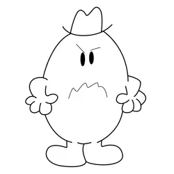 Mr. Grumble's Holiday Free Coloring Page for Kids