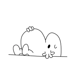Mr. Lazy Takes an Afternoon Nap Free Coloring Page for Kids