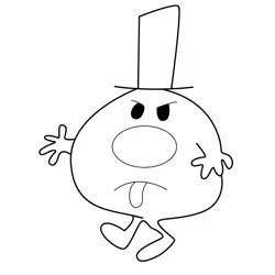 Mr. Rude Free Coloring Page for Kids