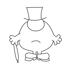 Mr. Silly's Silly Secret Free Coloring Page for Kids