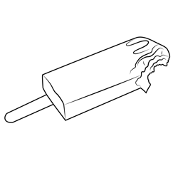 Chocobar Ice Cream Free Coloring Page for Kids