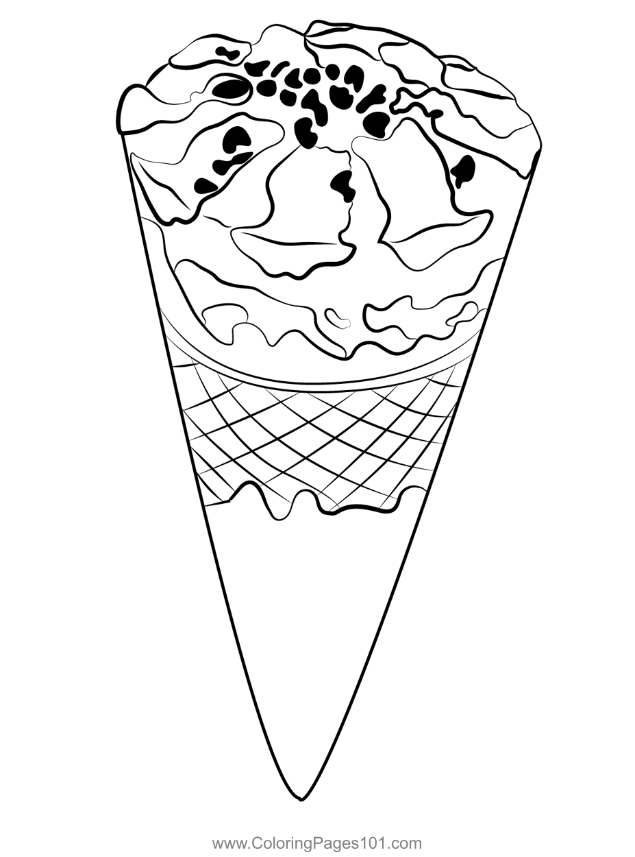 Education Game For Children Coloring Page Cartoon Food Ice Cream