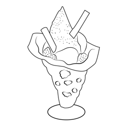 Dessert Free Coloring Page for Kids