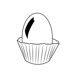 Egg Cake Free Coloring Page for Kids