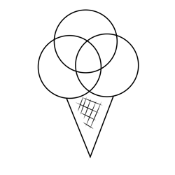 Ice Cream Parlour Icon Free Coloring Page for Kids