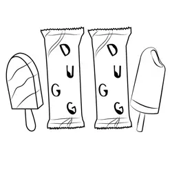 Ice Cream Free Coloring Page for Kids