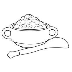 Sweet Food Free Coloring Page for Kids