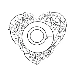 Passion For Coffee Free Coloring Page for Kids