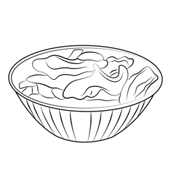 Food Free Coloring Page for Kids